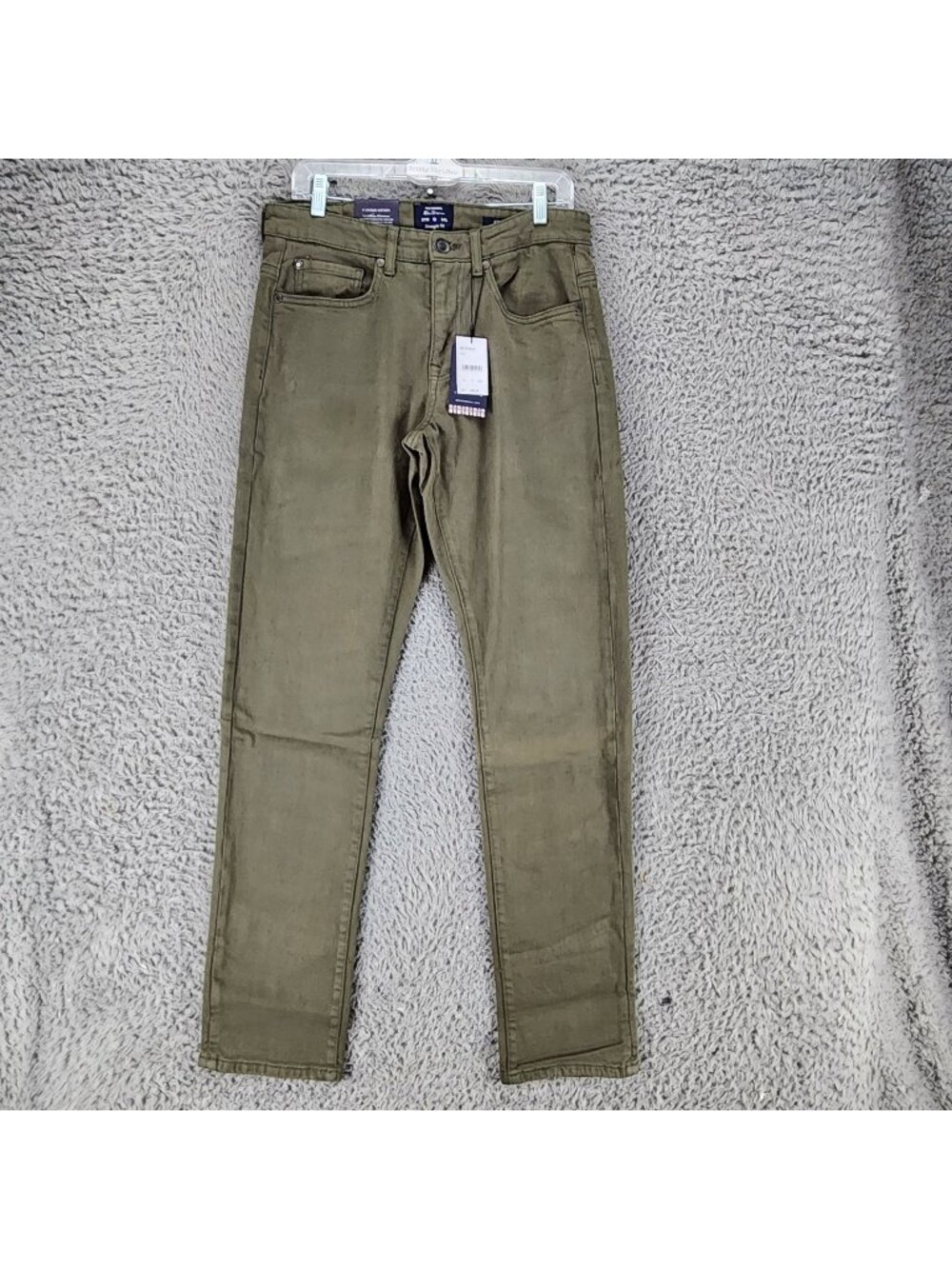 Ben Sherman Jeans Mens 31x34 Olive Green Stretch Mid Rise Straight Fit *NWT*